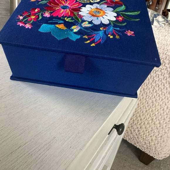 Brighton French Garden Jewelry Box in Blue - Picture 2 of 6